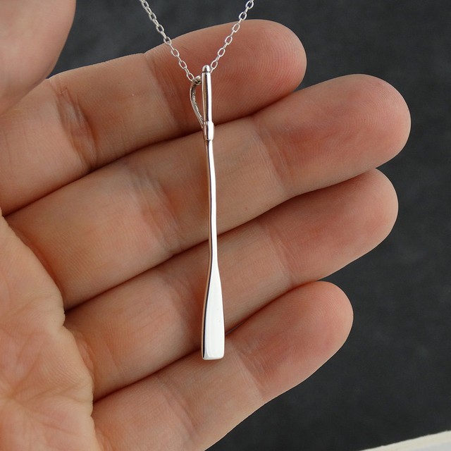 Rowing Oar Necklace 925 Sterling Silver Pendant Crew Racing Team Gift Sport NEW eBay