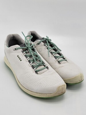 Ecco Shoes Womens 41 Gray Biom Natural Motion Golf Spikeless Leather Sneakers