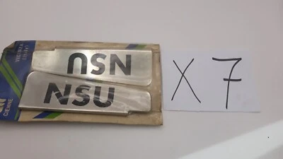 Paire D'Ailettes Flap Déflecteurs Essuie-Glaces NSU Prinz Avec Écriture NSU. - Photo 1/4