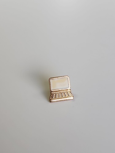 Desktop Computer Lapel Hat Jacket Pin Small Size