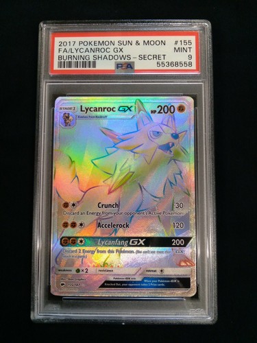 Lycanroc-GX graded PSA 9 for sale on eBay