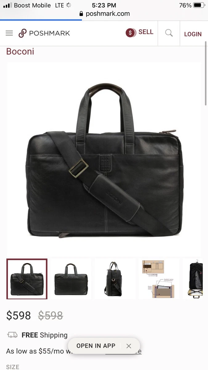 Boconi Garth Hold All Overnight Garment Traveler eBay