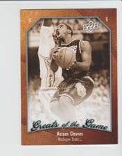 2010 Upper Deck Greats of the Game #85 Mateen Cleaves, Michigan State Spartans