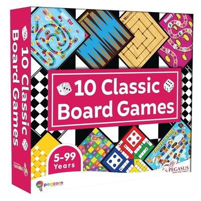 10-in-1 Classic Board Games Set for Kids | Chess, Ludo, Checkers, Family Fun