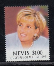 NEVIS In Memoriam Princess Diana MNH stamp
