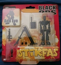 Stikfas Black Ops Buildable Action Figure - Red Eye