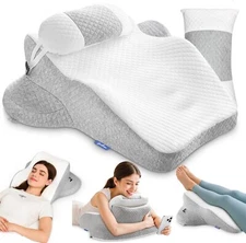 ZIKEE Ergonomic Multi-Positional Wedge Pillow for Stomach Sleepers, Scientific Z