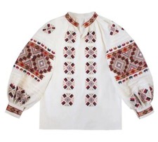 Exclusive women's embroidery " Bright colors "Beautiful Ukrainian Blouse