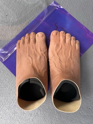 Imran Potato Caveman Slippers AUTHENTIC Nude White Caucasian ONE SIZE FITS ALL