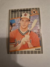 Brady Anderson 1989 FLEER #606 FREE SHIPPING