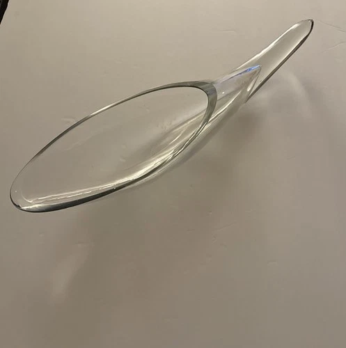 Blenko Clear Glass Cornucopia, Vintage