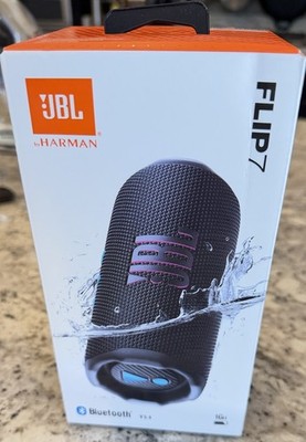 JBL Flip 7 Portable Waterproof Bluetooth Speaker - Black (JBLFLIP7BLKAM)