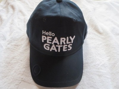 Pearly Gates Hello Kitty Cap Navy Ribbon Marker Unisex Free Size New