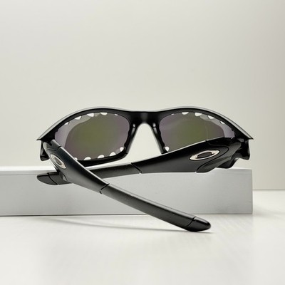 Oakley x Satisfy Straight Jacket Black Frame Purple Green Lens