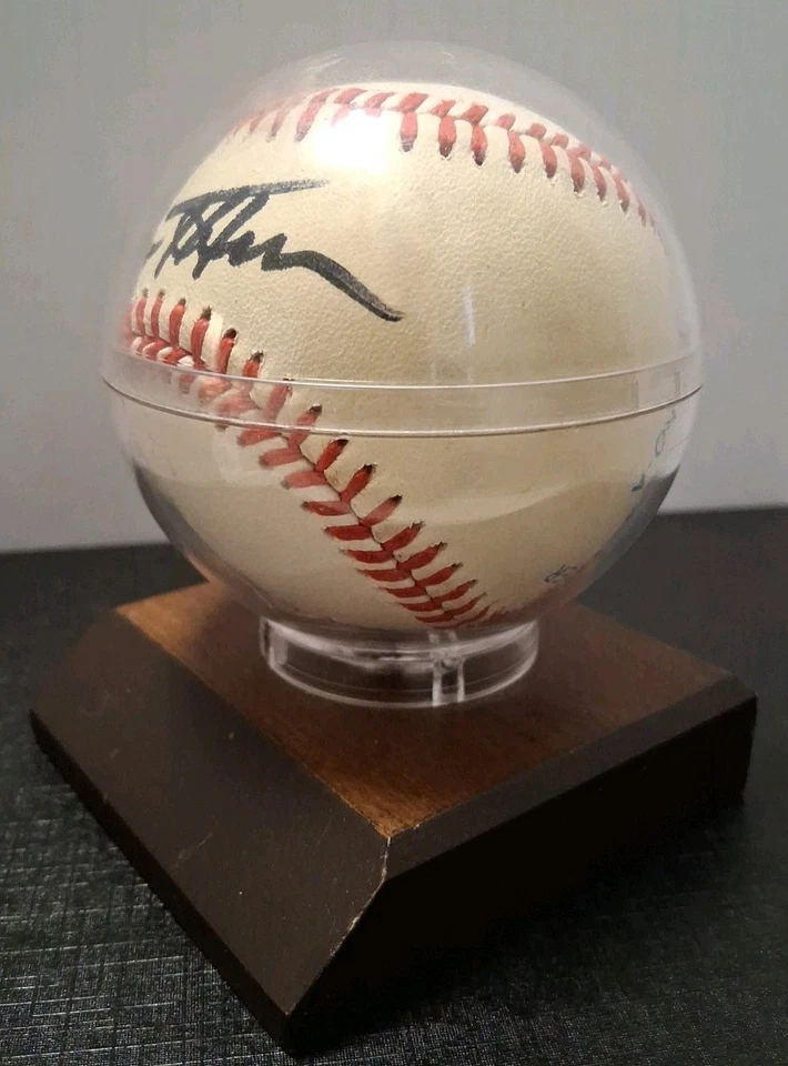 Béisbol autografiado por Gorman Thomas de los Cerveceros de Milwaukee Foto 3 de 4