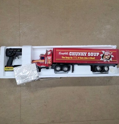 Campbell's Soup Remote Control RC Tractor Trailer Truck by New Bright - Working