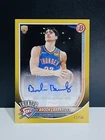 🔥#’D /50🔥Topps 2025-26 Bowman Brooks Barnhizer RVA-BB Gold Auto RC Thunder🔥