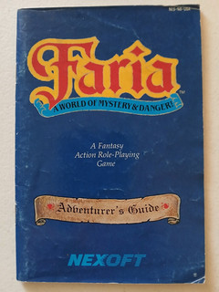 FARIA NES NINTENDO ISTRUZIONI ORIGINALI NO GIOCO SOLO MANUALE RARO
