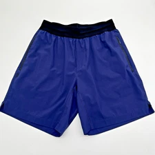 Rhone Versatility Shorts Men's Small Navy Blue 9” Inseam Unlined Gym Workout