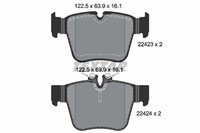 1X Textar 2242301 Bremsbelagsatz Scheibenbremse FüR Mercedes-Benz