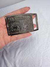 Levi Strauss & Co. Original Riveted Vintage Belt Buckle Made In USA