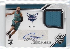 2019-20 Panini Chronicles Limited Rookie Jersey /99 Cody Martin #LR-CMT Auto RC