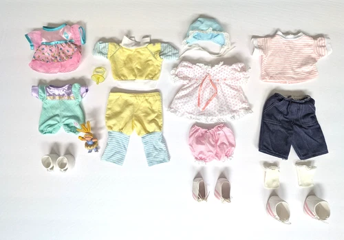 Vintage Mixed Clothing Lot for Cabbage Patch Kids Figurine Shoes Outfit