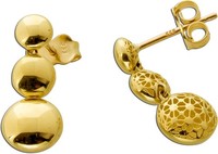 Ohrstecker Gelbgold 333 8 Karat Buttons Halbmassiv