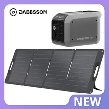 Dabbsson 600L 768Wh 600W Power Station LiFePO4 Solar Generator+120W Solar Panel