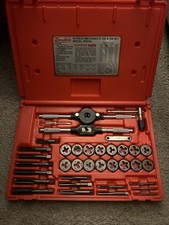 Dayton Model 3A141 40 PC Metric Tap & Die Set. USA. Missing Some Pieces.
