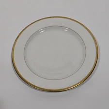 Syracuse China O.P.Co Gold Rimmed Ceramic Lunch Plate Vintage
