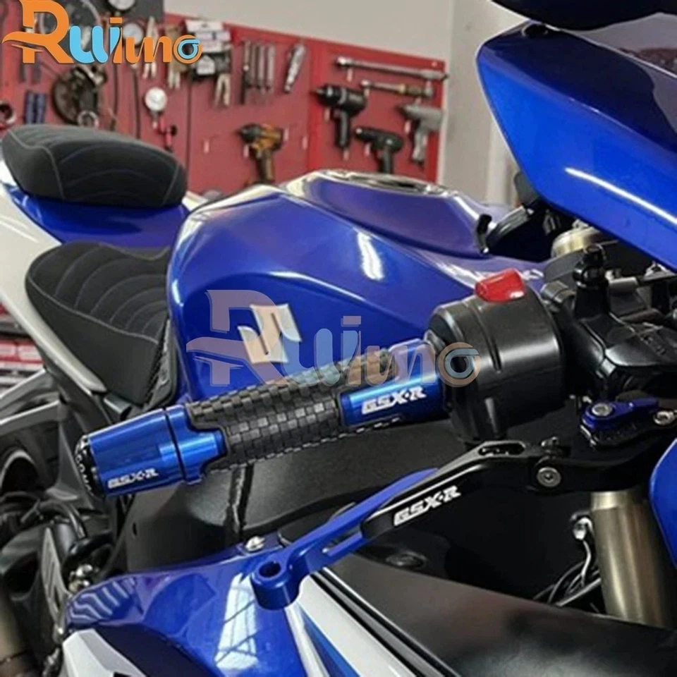 Fit For Suzuki GSX-R GSXR 600 750 1000 CNC Handle Grips Cap Brake Clutch Levers — 第 3/4 张图片