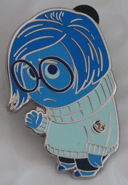 2025 WDW Hidden Disney Wave A Blue Color Story Sadness Pin Hidden Mickey Pin