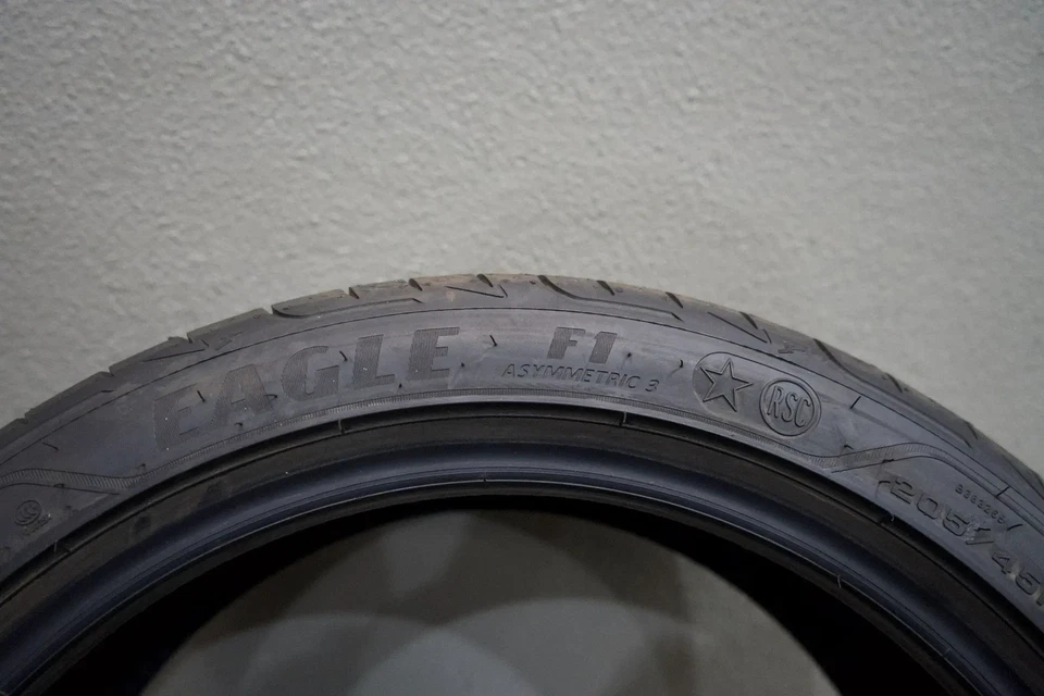 4x Goodyear Eagle F1 Asymetric 3 RSC* 205 45 R17 88W Sommerreifen Reifen DEMO - Bild 3 von 4