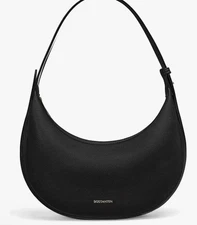 Crescent Shoulder Bag for Women Trendy Crossbody Hobo Purse Vegan Leather Clu...