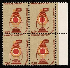 US Stamp $5 Shifted Perfs Error Mint NH OG Never Hinged