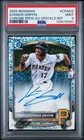 2025 Bowman Chrome Konnor Griffin Speckle Refractor Rookie RC Auto /299 PSA 9