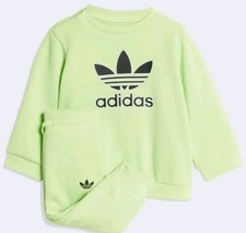 Adidas Kids Trefoil Crew Jogger Sweatsuit Set Size 3T