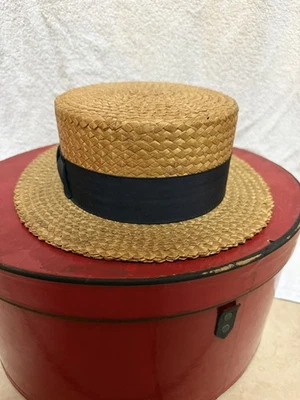 vintage boater hat products for sale | eBay