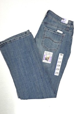   Lee Slender Secret Bootcut Blue Denim Jeans Stretch Womens Size 12M NWT
