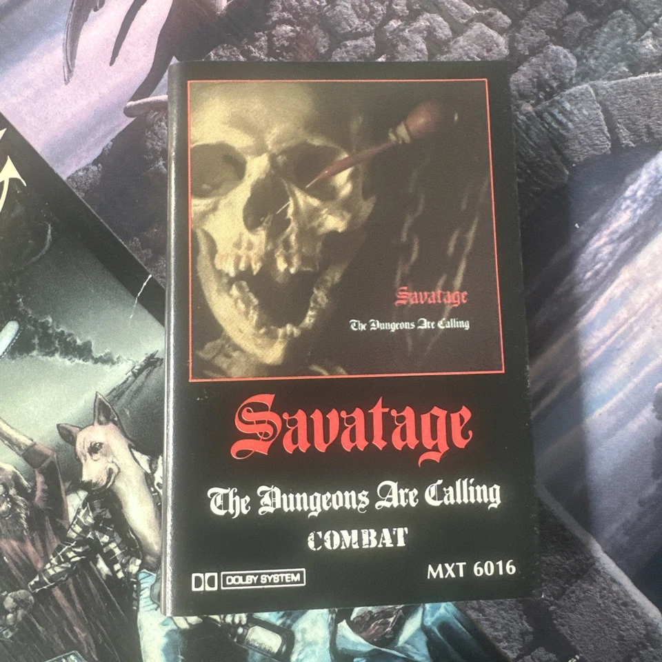 Savatage - The Dungeons Are Calling Vintage Cassette Tape 1985 First US Press - Image 4 of 4