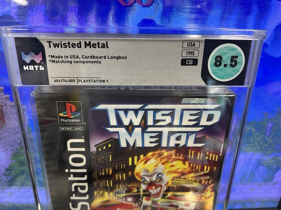 1995 PS1 Twisted Metal Long Box Longbox Graded WATA CIB 8.5 Complete 9.0 Box! - Image 2 of 4