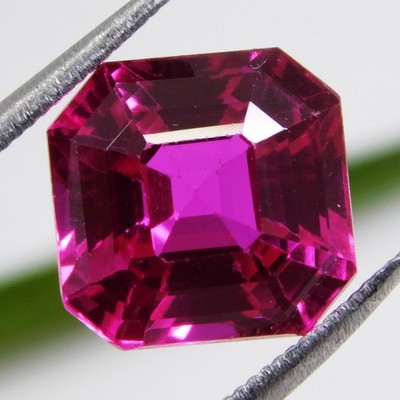 8.60Ct IGL Zertifizierter Natürlicher Mozambique Pink Ruby Radiant Cut Edelstein