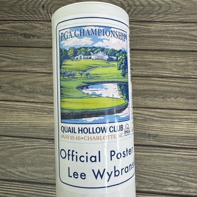 Lee Wybranski Limited Edition 2025 PGA Championship Poster Quail Hollow Golf