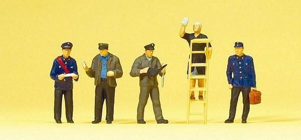 Preiser 10558 HO Scale Railroad Personnel 1940s-70s railroad personnel