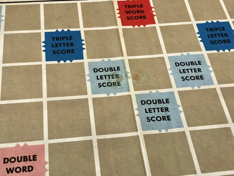 Vtg Scrabble Board Game w/Wood Tiles in Original Box 1948/1953 SelRight COMPLETE - Image 3 of 4