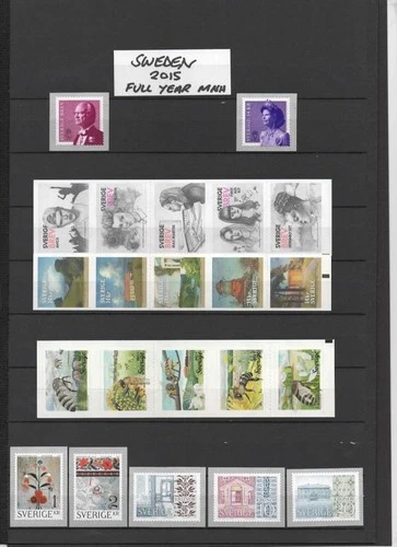 ? SWEDEN 2015 FULL YEAR SG2912-80 MNH FACE 505 KRONA CAT £400