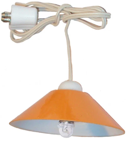 KAHLERT-LICHT Deckenlampe, Hängelampe orange mit LED für Puppenhaus, Kahlert 10599