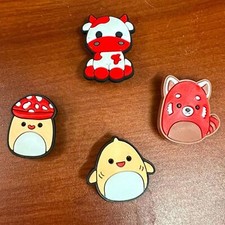 Croc Style Shoe Charms Squishmallow Style and Cows 