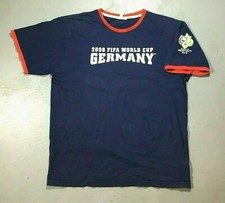 Soccer Shirt 2006 FIFA World Cup Germany Blue Size XXL THRASHED Vintage